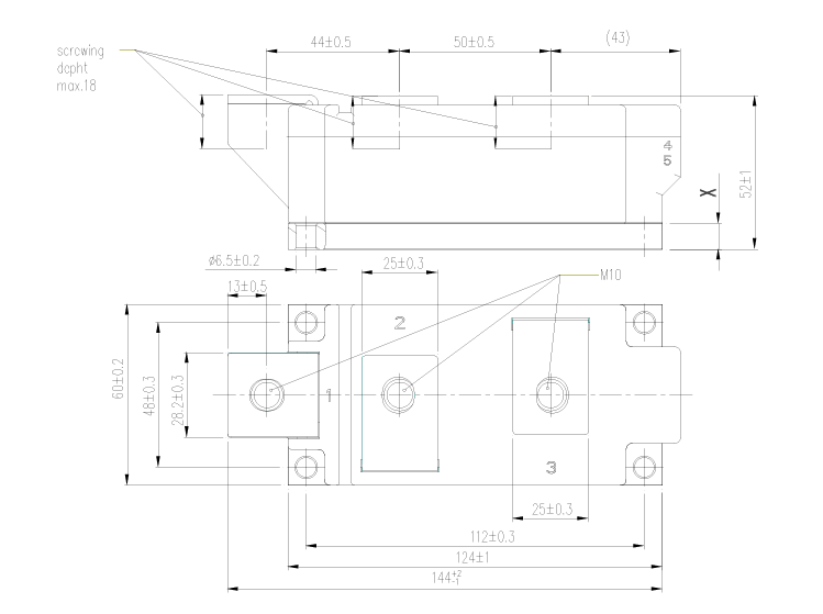 DD540N22K Dimension Diagram
